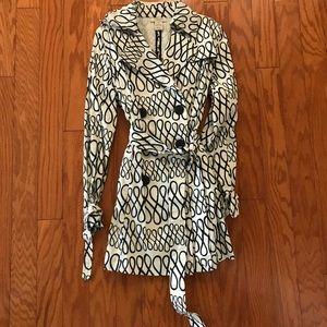 Patterned Trench Coat